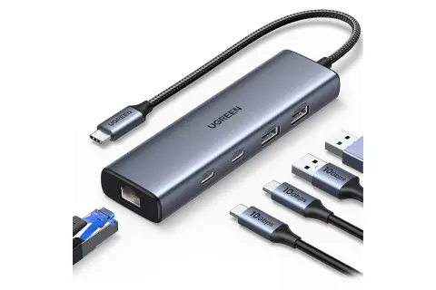 UGREEN 45320 6 in 1 USB-C 3.2A Hub with LAN
