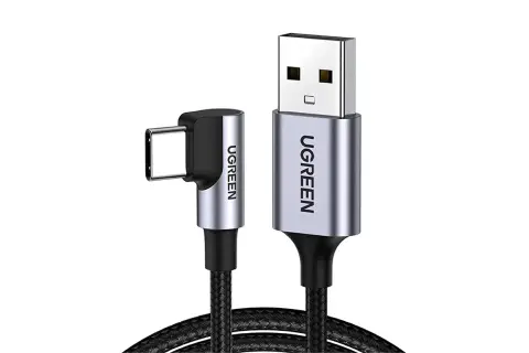 UGREEN 50942 Right Angle USB-C Cable 2M (Space Gray)