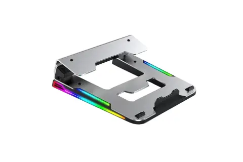 COOREL Gaming Laptop Cooler RGB Cooling Pad Radiator Adjustable Laptop Stand wit