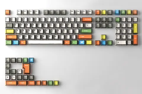 Comic Style Graffiti Keycap Retro Style Color (108 Keys)