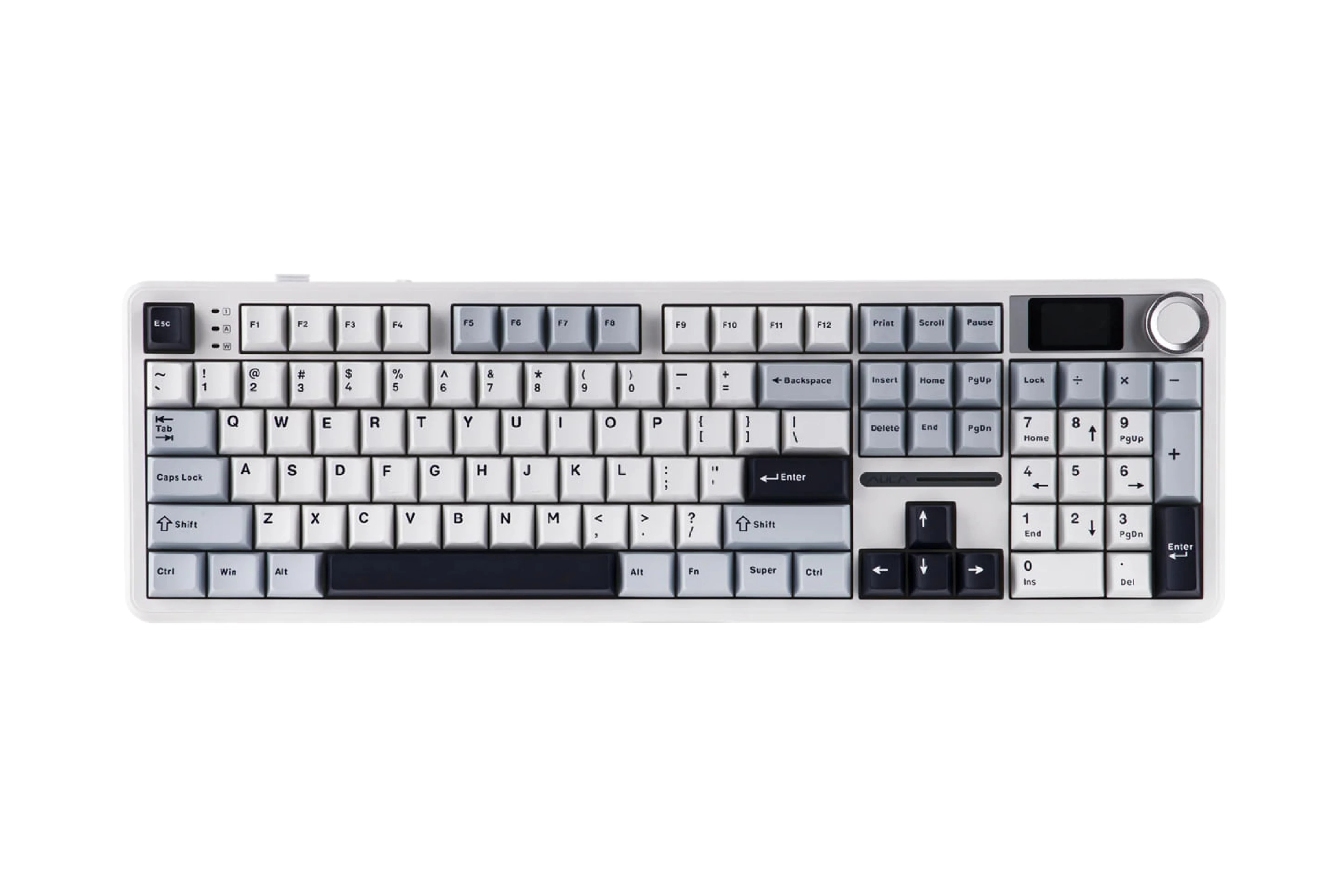 AULA F108PRO Gaming Keyboard (White Blue)