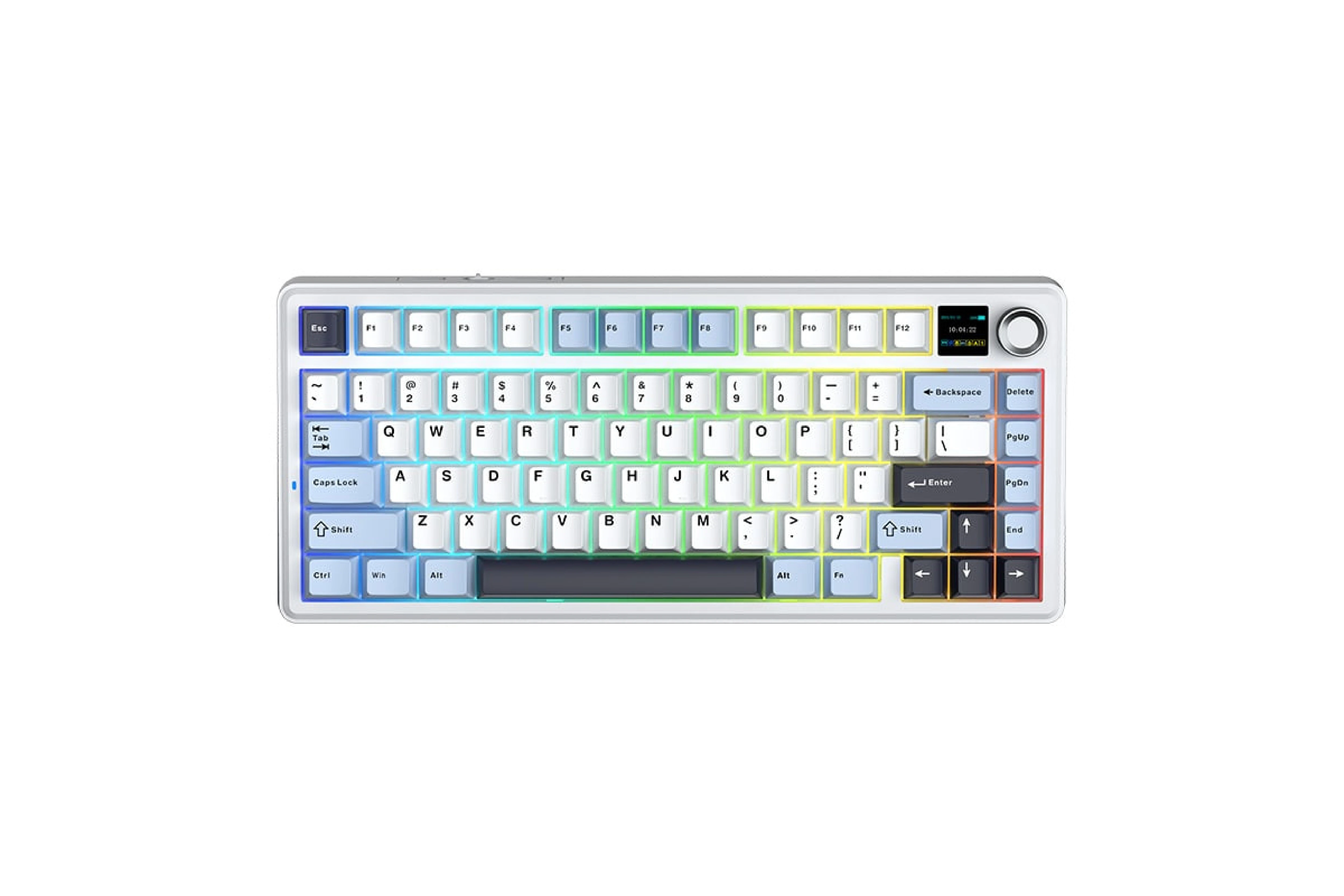 AULA F75 Max Gaming Keyboard (White Blue)
