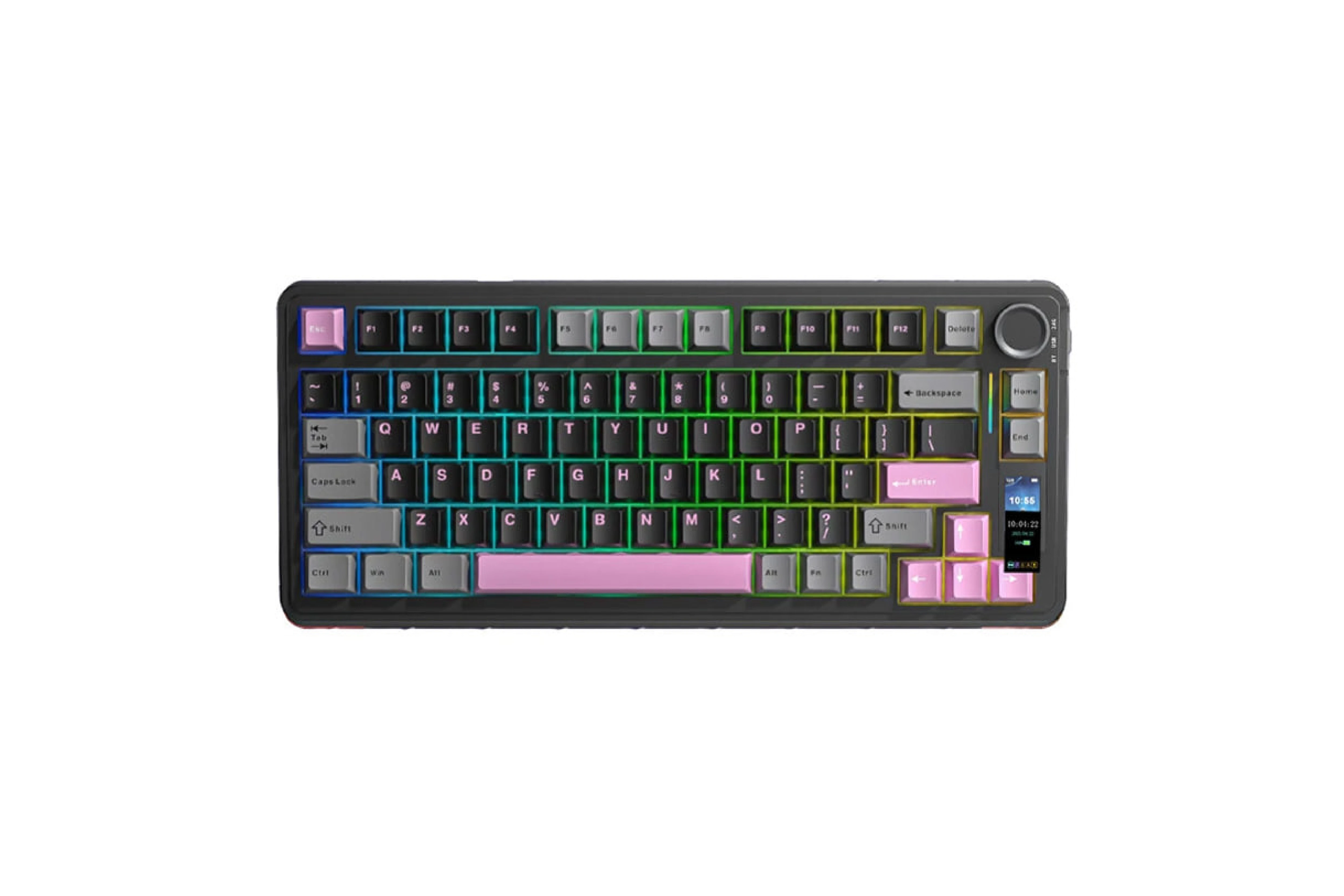 AULA S75Pro Gaming Keyboard (Black+Pink)