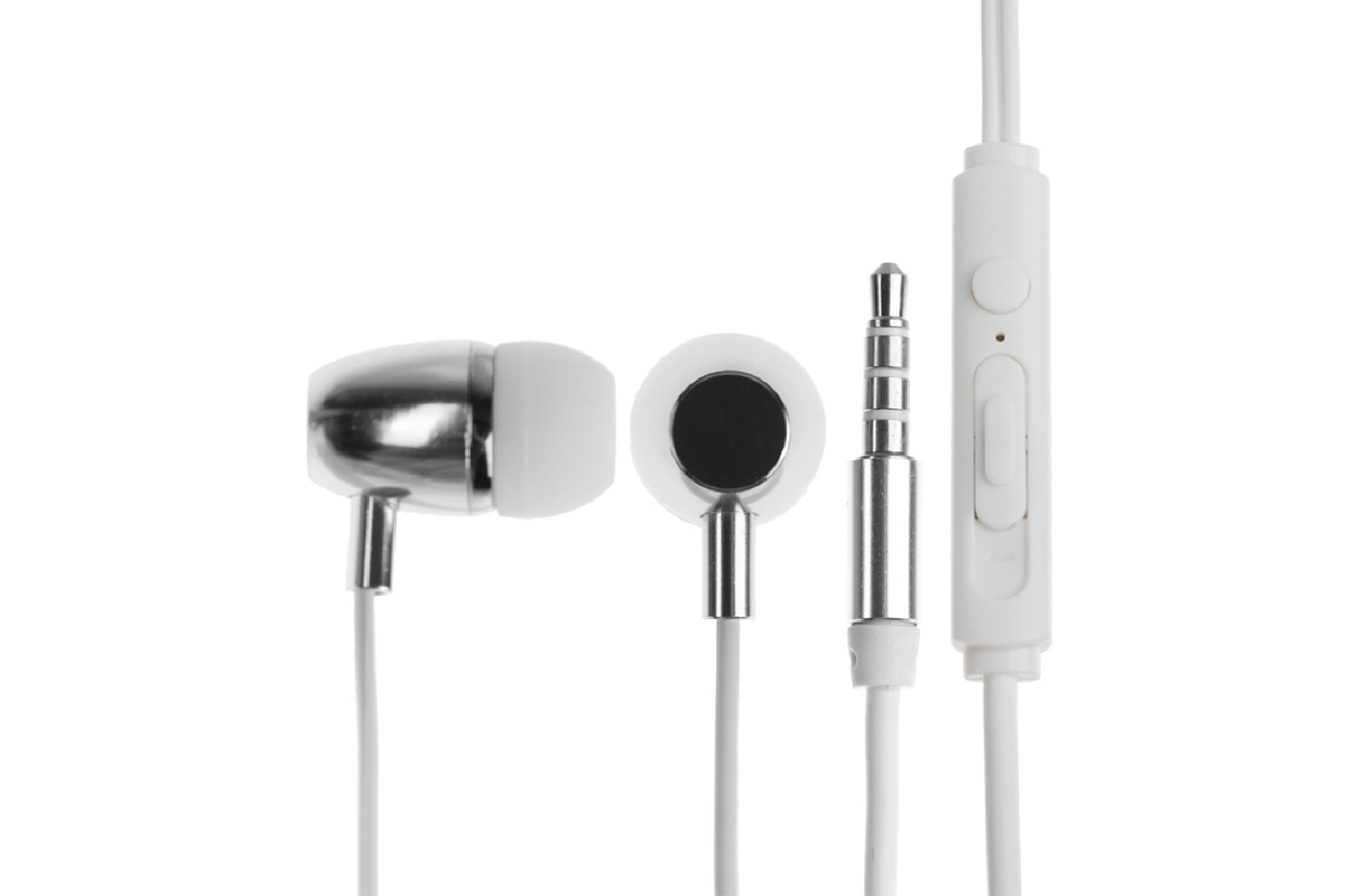 BYZ Earphone S872 3.5MM (Silver-White)