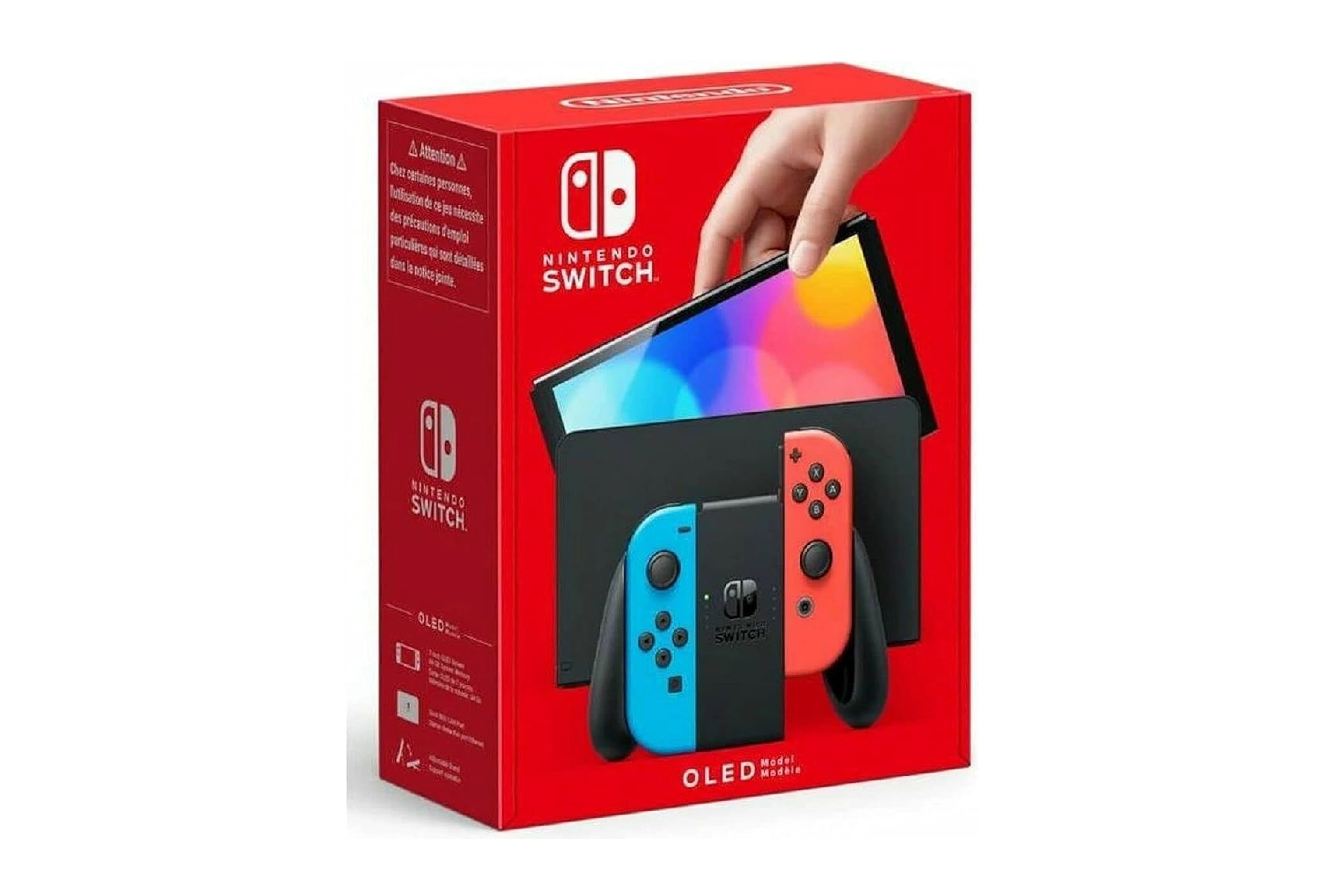 Nintendo Switch OLED Console (Red + Blue)