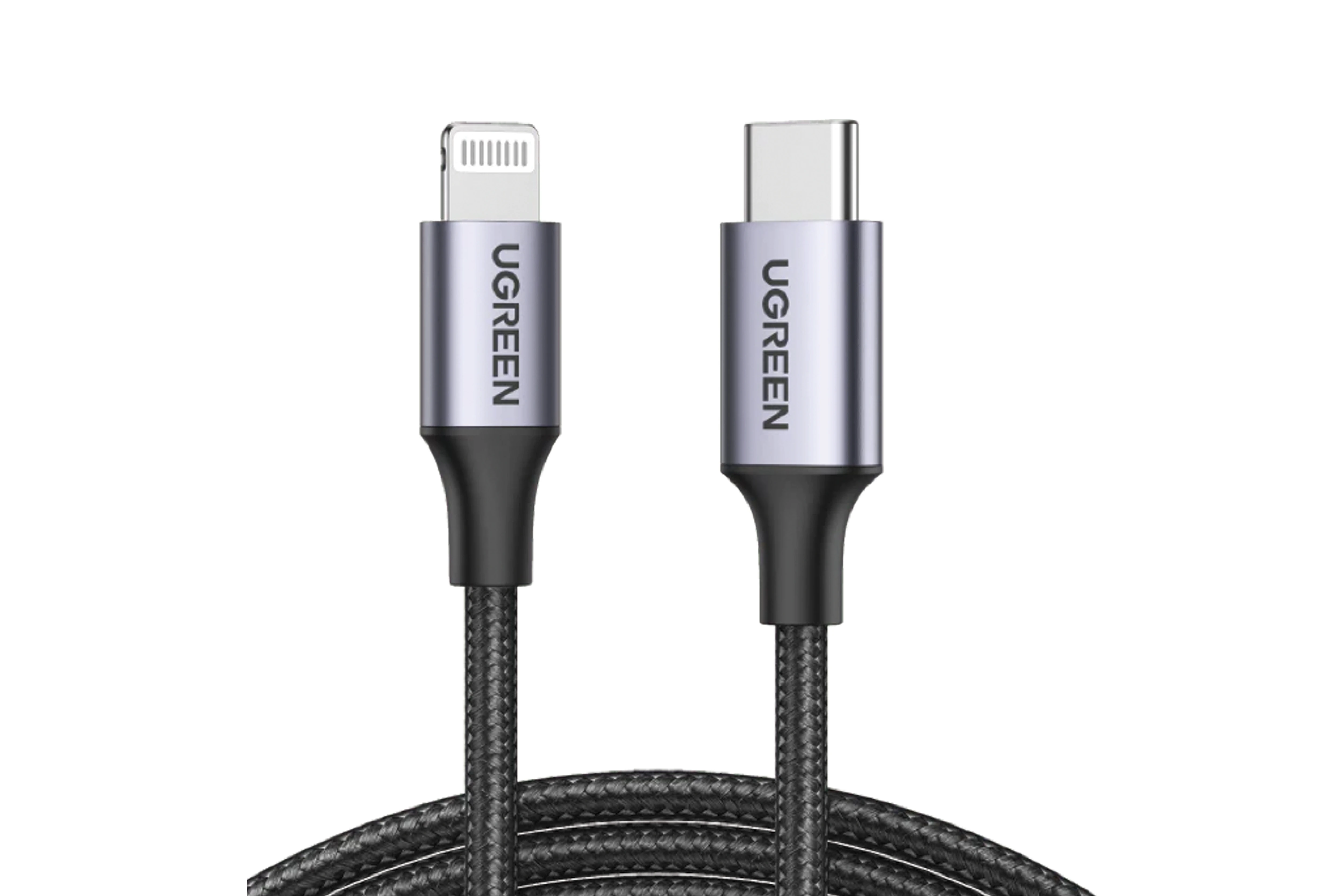 UGREEN 60759 USB-C to Lightning PD Fast Charging 3A Max Black 1M