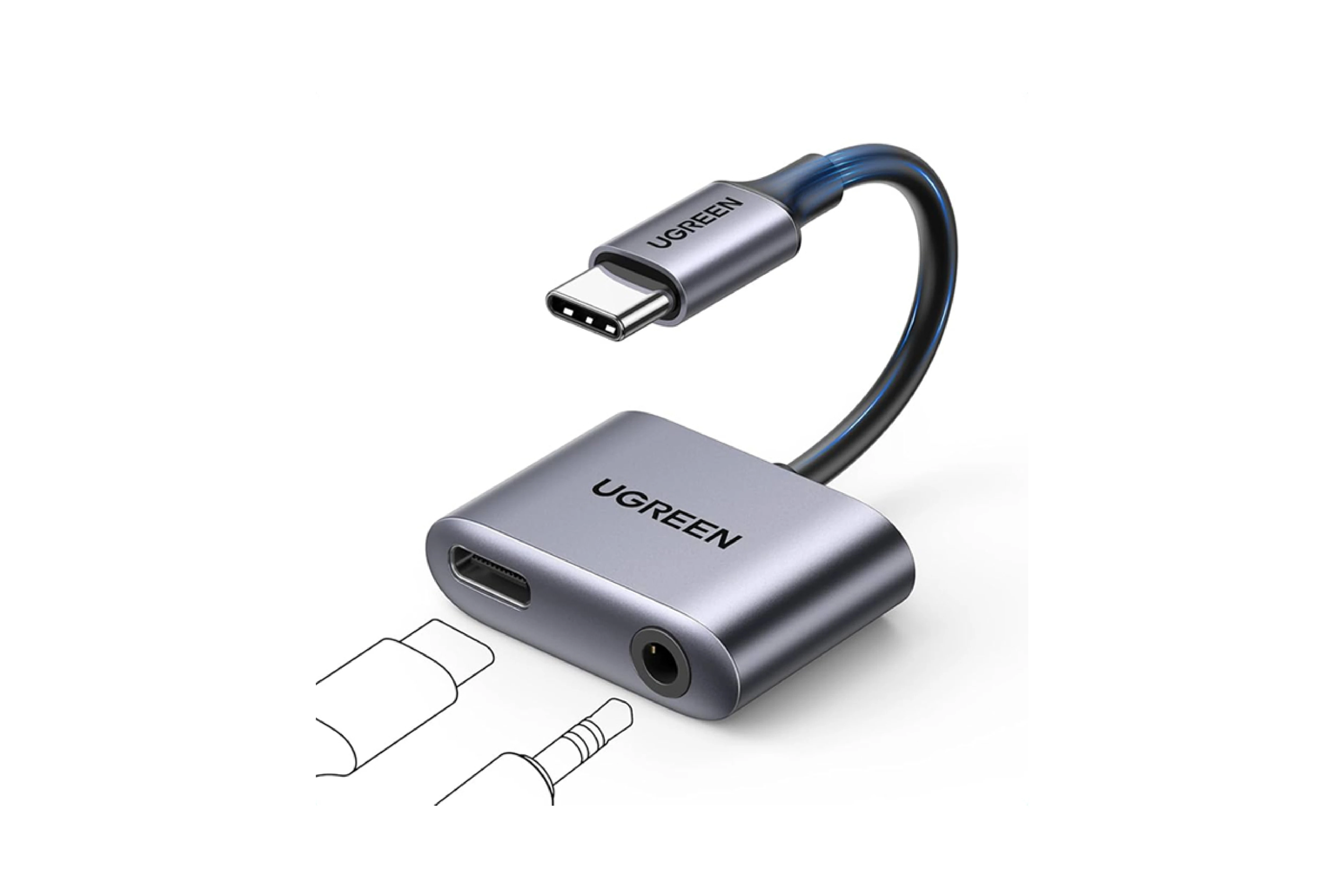 UGREEN USB-C to 3.5mm Audio Adapter with PD