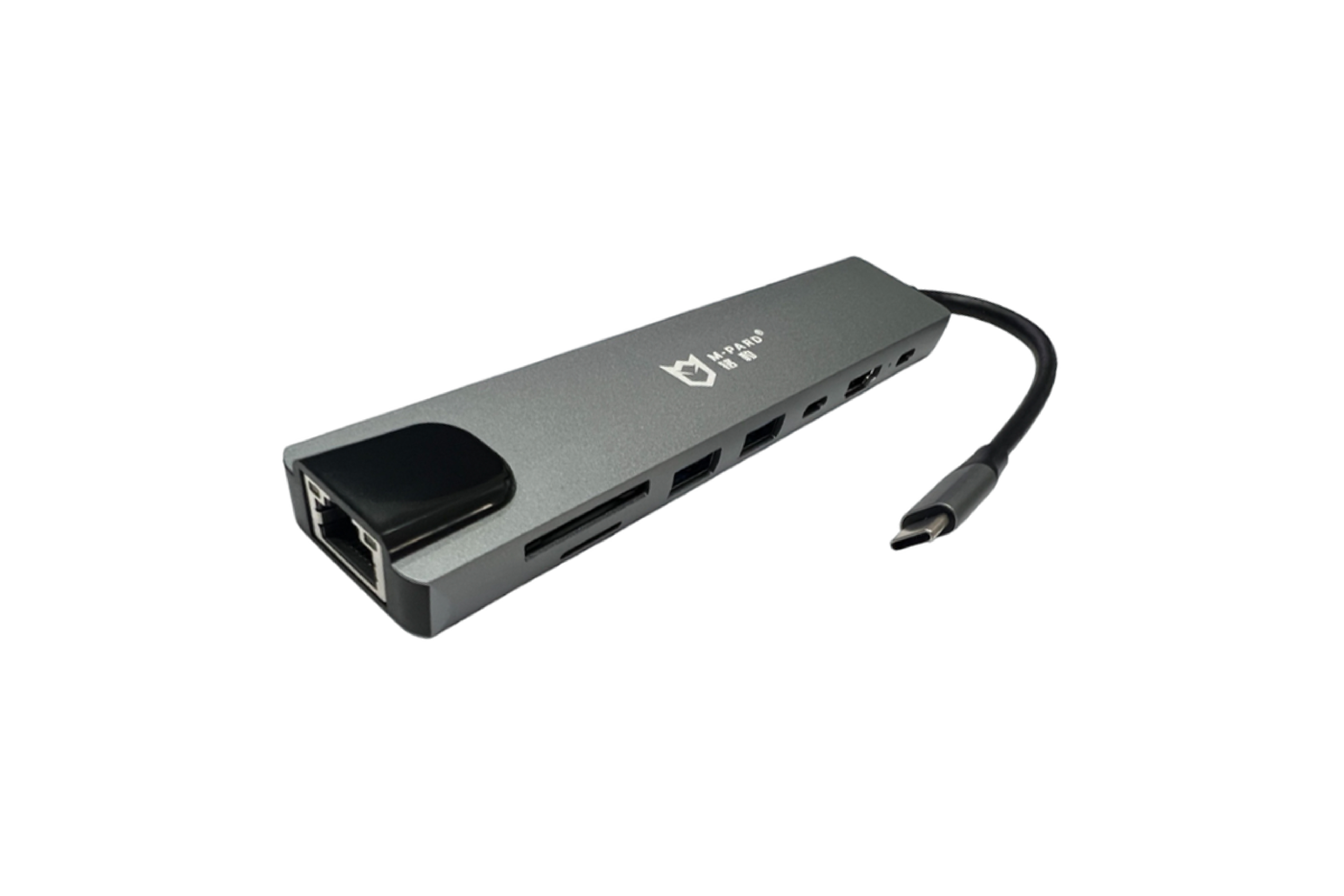 M-PARD Type-C to USB2.0 USB3.0 SD TF PD Charging PowerSupply Network Card HDMI 8