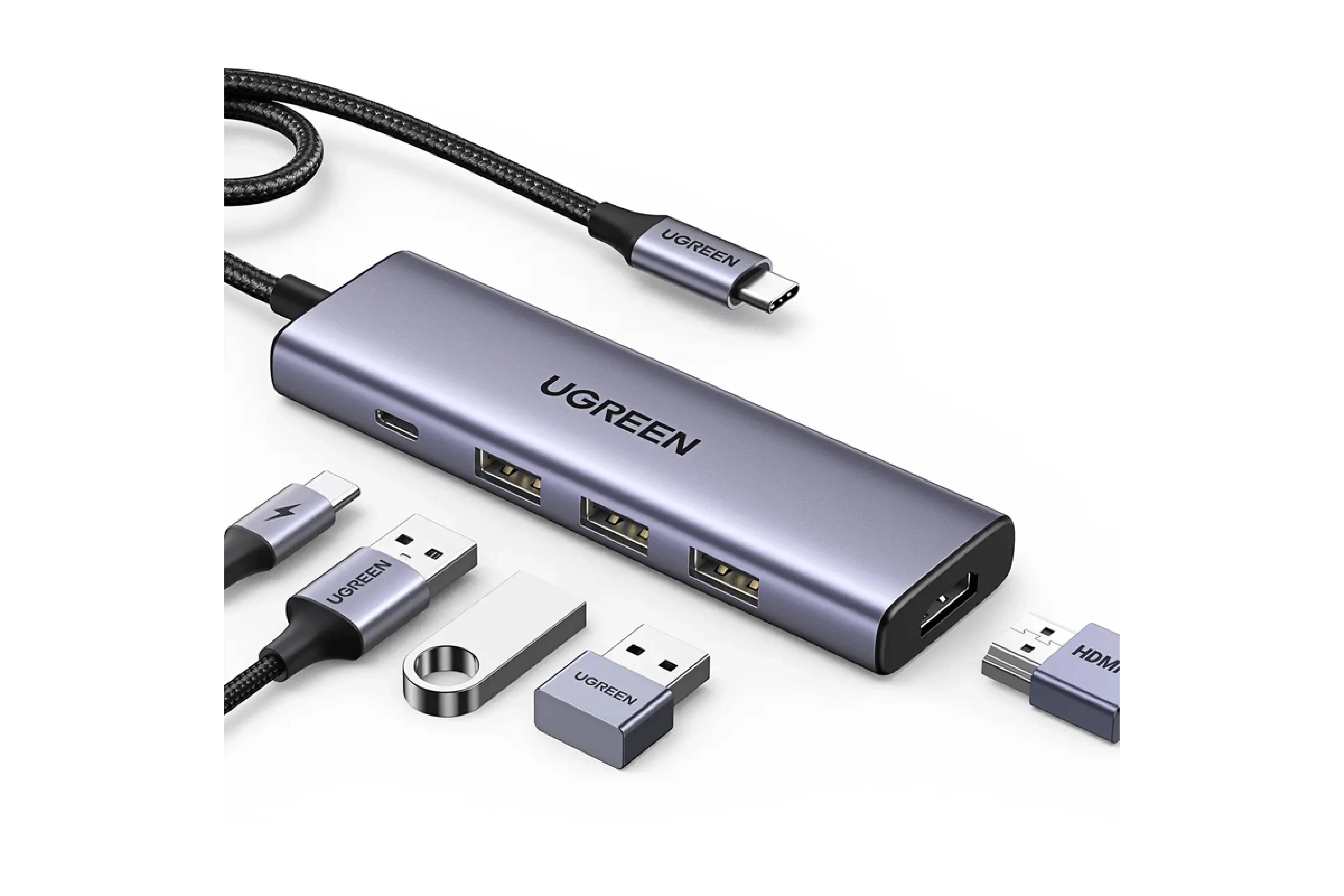 UGREEN 15597 USB-C 5 in 1 4K60Hz Adapter
