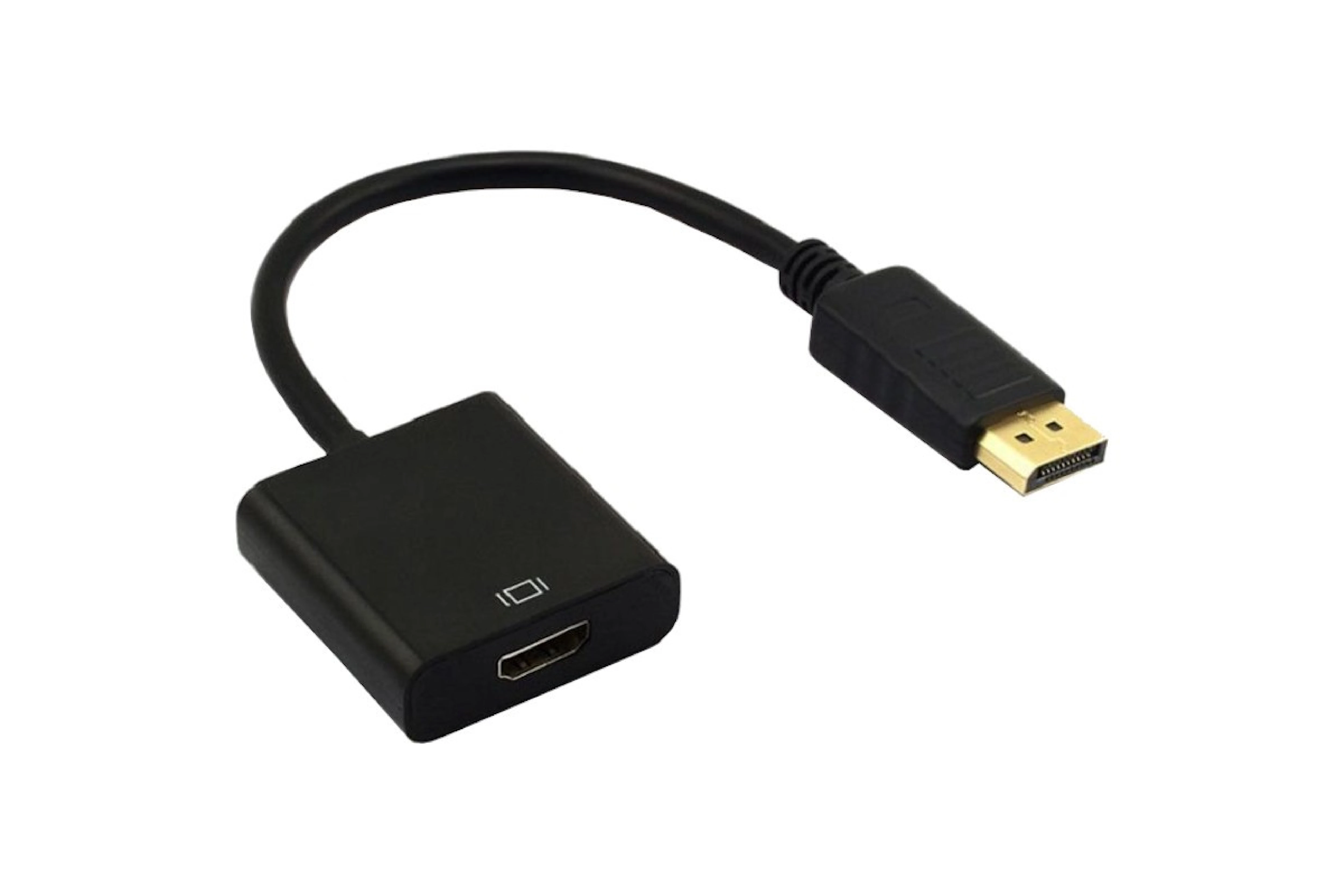 DP to HDMI Connector Black