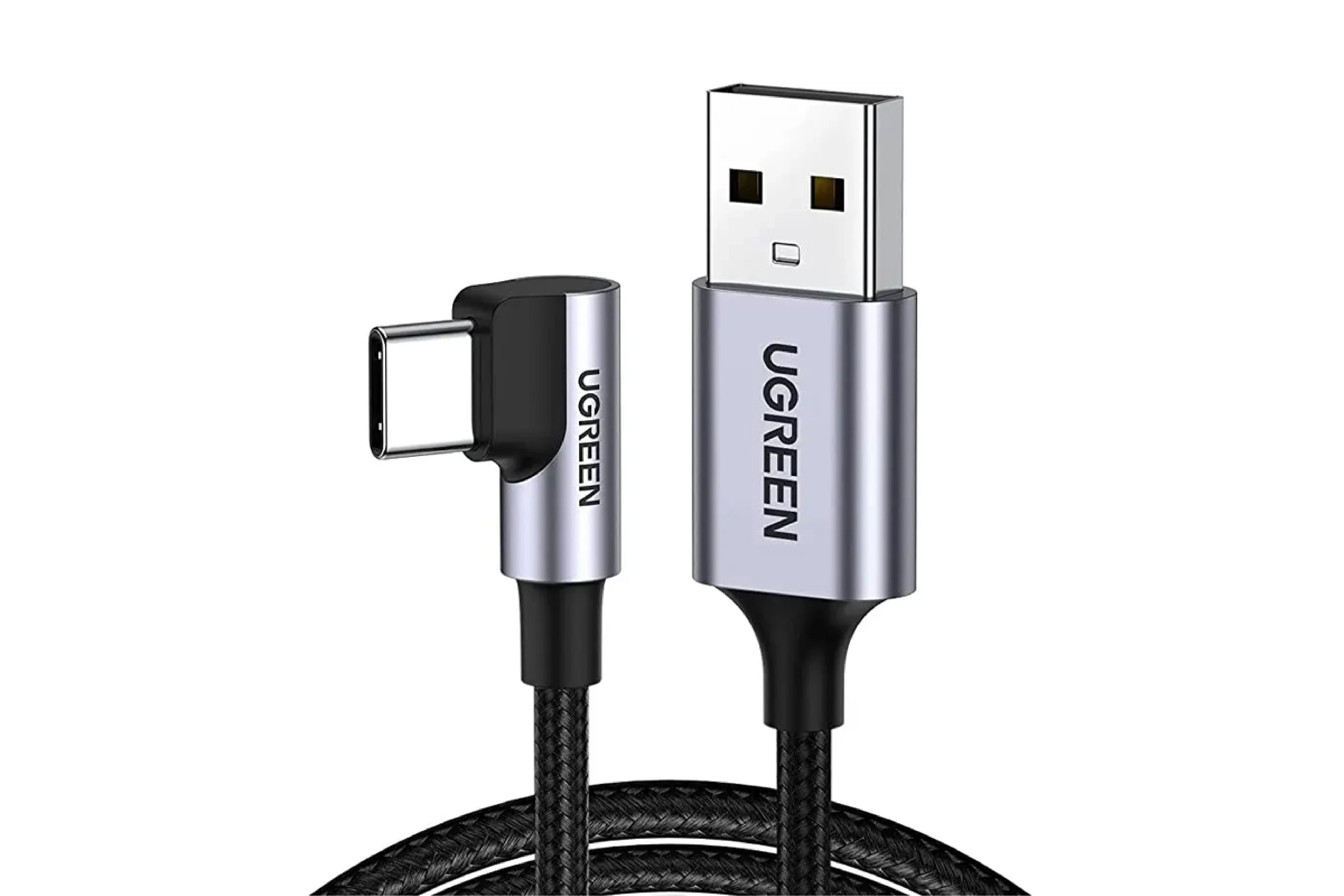 UGREEN 50942 Right Angle USB-C Cable 2M (Space Gray)
