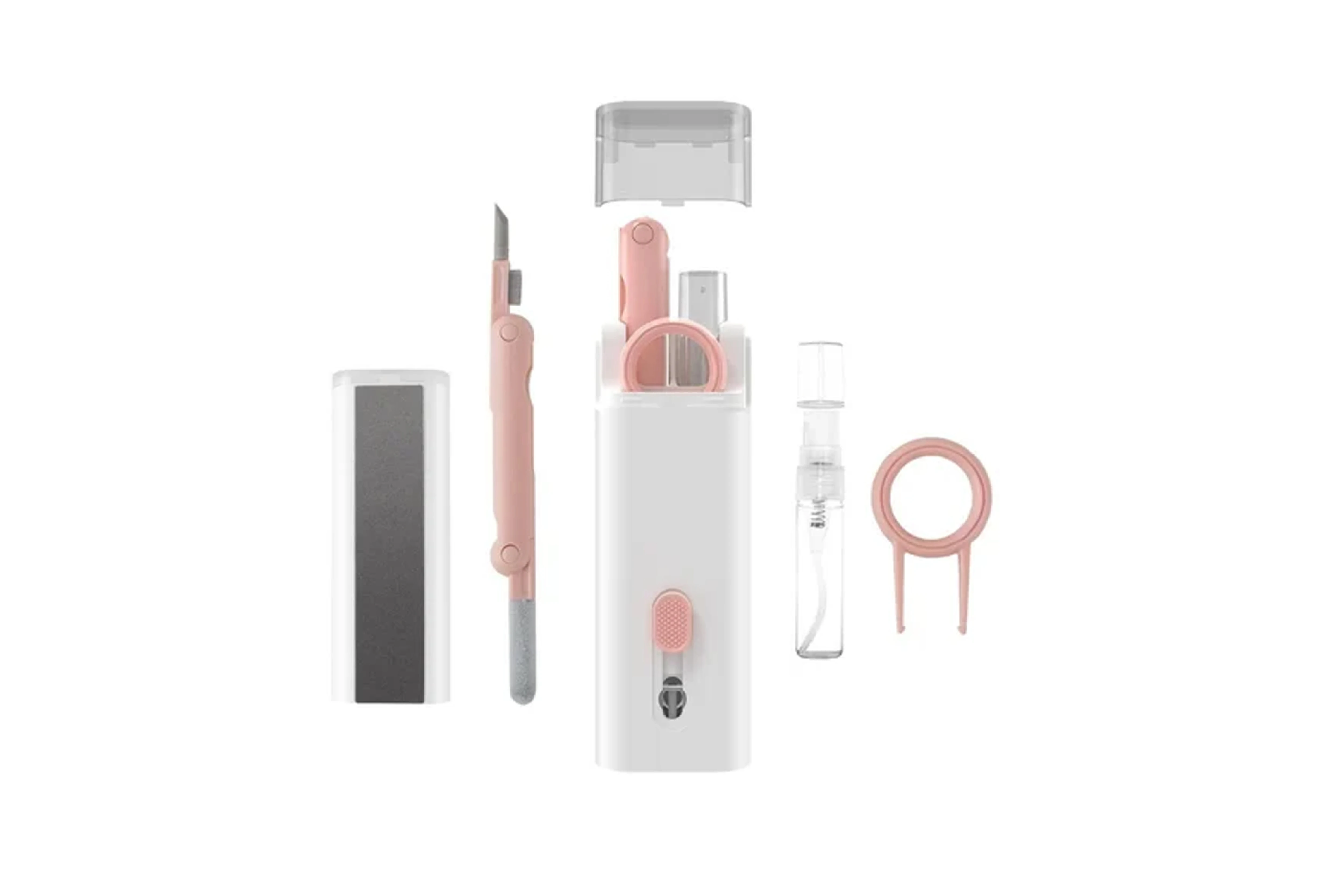 Plastic White 7 In 1 Electronic Cleaner Kit Cleaning Kit