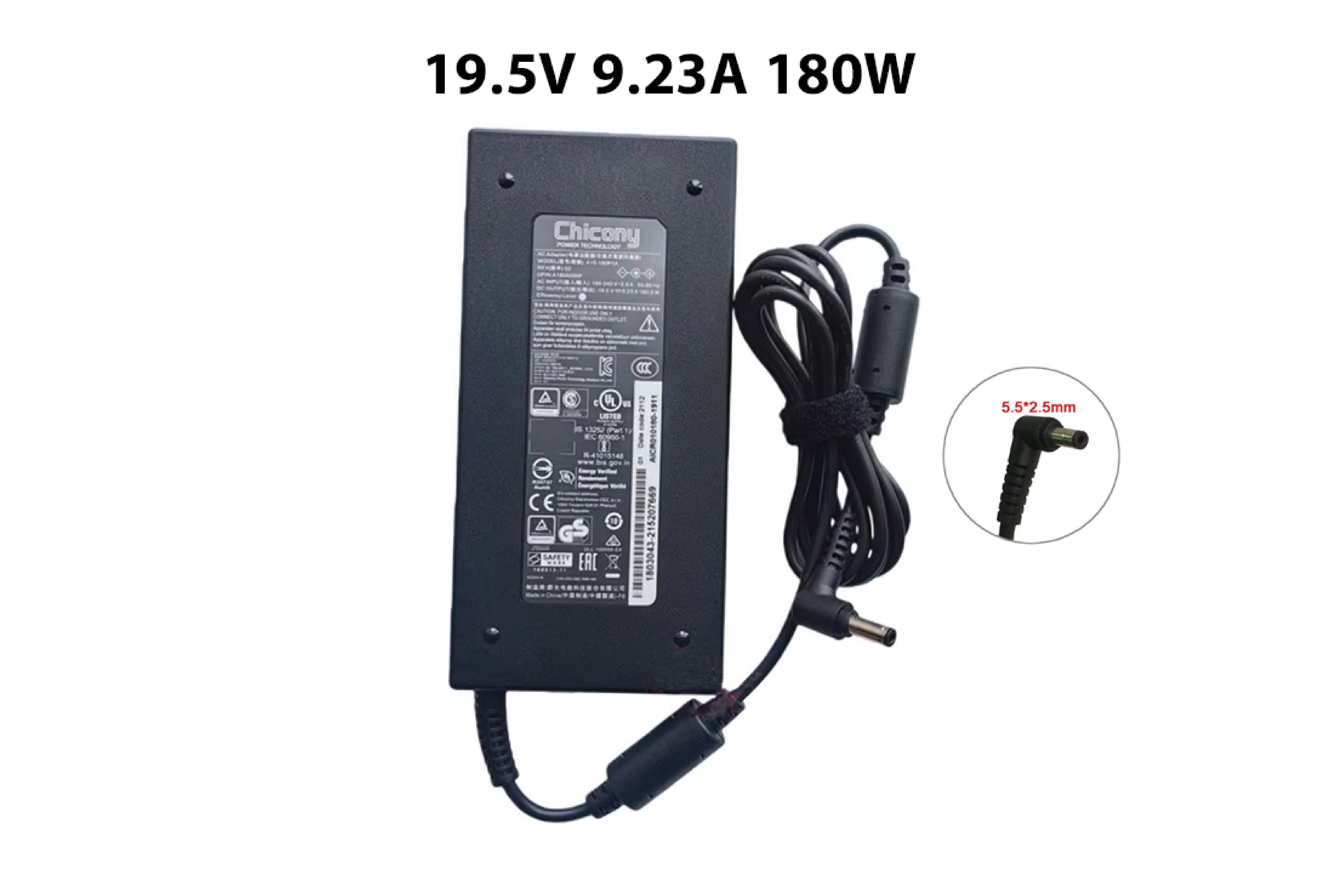 Adapter Chicony (Original) 19.5V 9.23A (5.5x2.5)-180W
