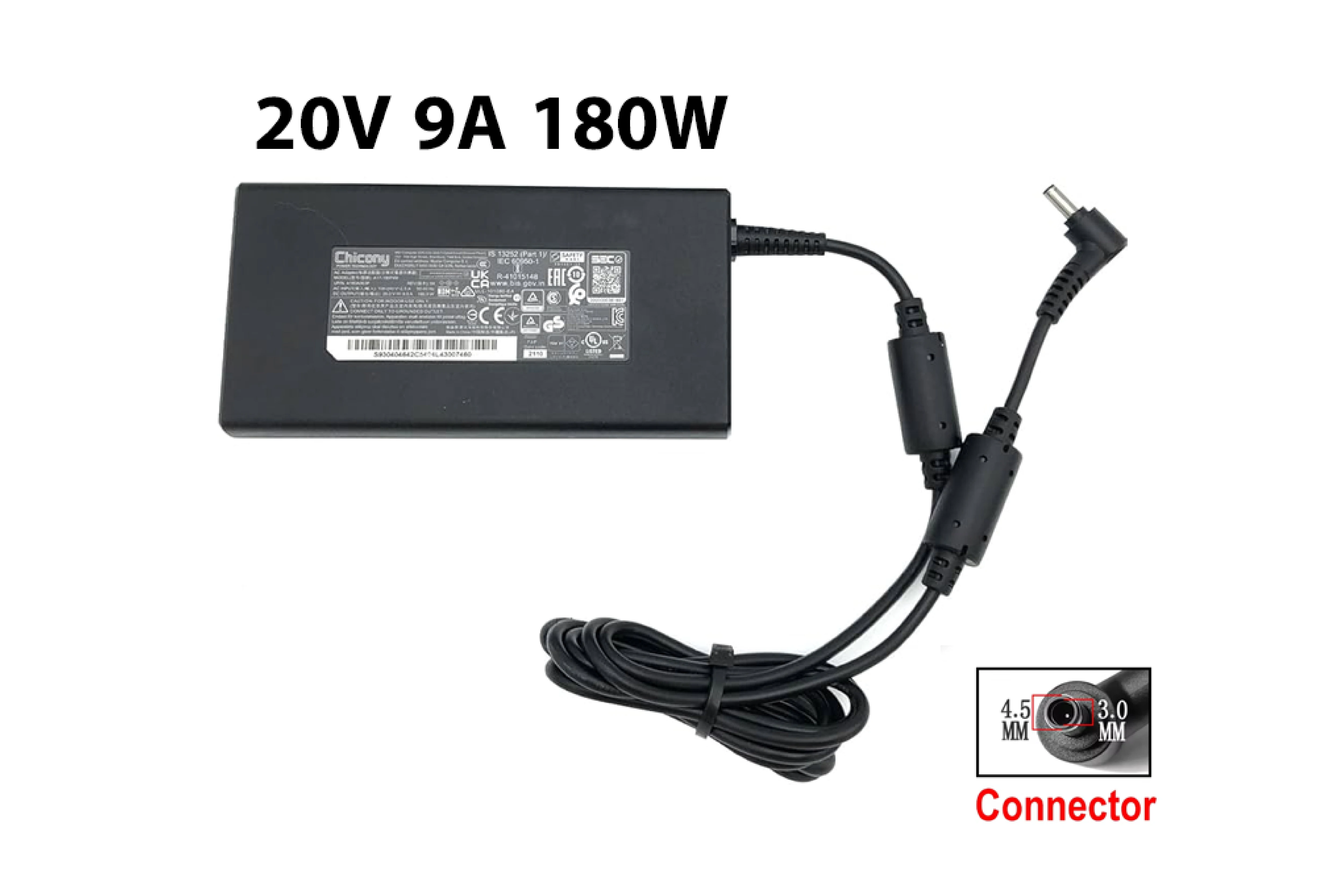 Adapter Chicony (Original) 20V 9A (4.5x3.0)-180W C3
