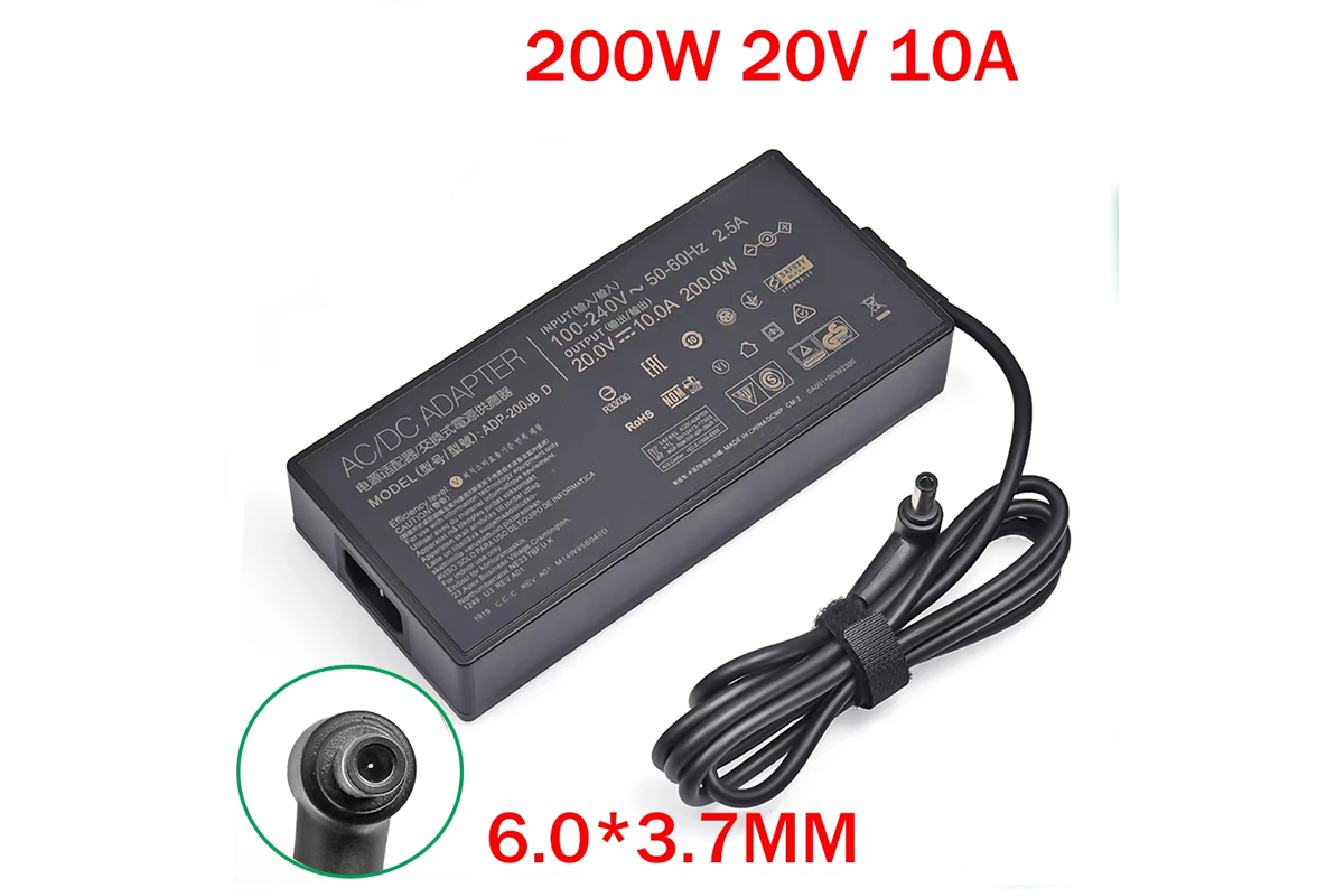 Adapter Asus 20V 10A (6.0*3.7) 200W Original